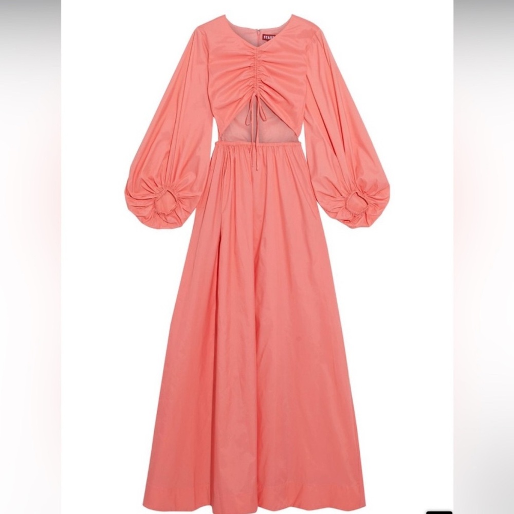 STAUD Coral Long Sleeve Dress